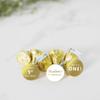 Andaz Press Personalized Chocolate Drop Labels Trio, Metallic Gold Ink, Happy 1st Birthday, 216-Pack, Fits Kisses, Custom Made Any Name view 2