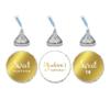 Andaz Press Personalized Chocolate Drop Labels Trio, Metallic Gold Ink, Sweet 16 Birthday, 216-Pack, Fits Kisses, Custom Made Any Name view 1