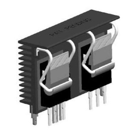 Ohmite, C220-075-3AE, Heat Sink Passive TO-220 Clip Aluminum Alloy 6063-T5 Black Anodized (1 Item/s)