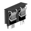 Ohmite, C220-075-3AE, Heat Sink Passive TO-220 Clip Aluminum Alloy 6063-T5 Black Anodized (1 Item/s) view 1