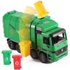 Liberty Imports Kids 14" Garbage Truck Toy, Large Friction Powered Sanitation Waste Management Truck Play Vehicle with Side Loading and Back Dump view 1