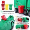 Liberty Imports Kids 14" Garbage Truck Toy, Large Friction Powered Sanitation Waste Management Truck Play Vehicle with Side Loading and Back Dump view 2