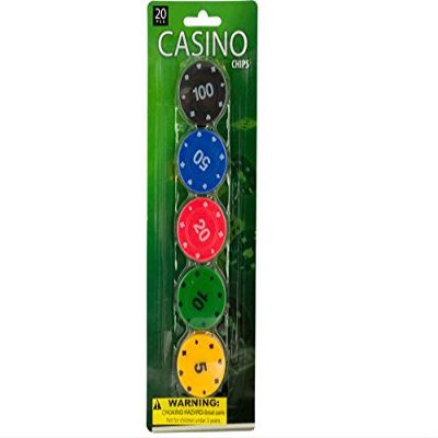 Casino Poker Chips Set - Pack of 24