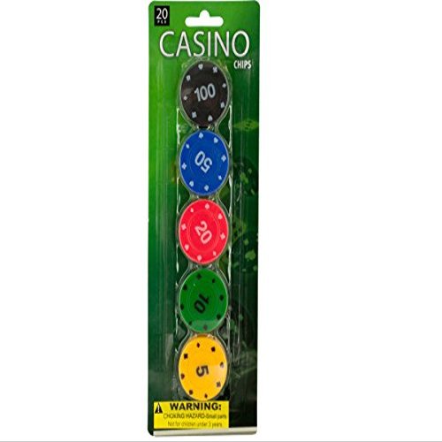 Casino Poker Chips Set - Pack of 24