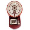 10" Round Shape 3 Tracks Continuous Cribbage Board and Box in Bloodwood/Maple with Score Marking Fields for Skunks, Corners, Won Games, High Hand and Points - House of Cribbage view 3