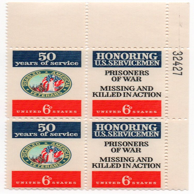 1970 6 Block Of 4 Scott #1421 & #1422
