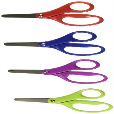 Fiskars 5 Inch Classic Blunt Tip Kids Scissors (4 pack), Color Received May Vary