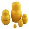 Winterworm Cute Lovely Animal Mini Yellow Chicken Handmade Wooden Russian Nesting Dolls Matryoshka Dolls Set 5 Pieces for Kids Toy Birthday Kids Room Decoration view 2