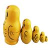 Winterworm Cute Lovely Animal Mini Yellow Chicken Handmade Wooden Russian Nesting Dolls Matryoshka Dolls Set 5 Pieces for Kids Toy Birthday Kids Room Decoration view 4