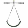 Wnaldc Classic Zip-Line Swing Seat, Green, Nylon, Powder Coated Alloy Steel, 250lb Weight Limit, 40" Height view 1