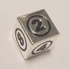 1x Command Zone Metal Dice Silver Color/for Commander EDH Tiny Leaders Magic: The Gathering MTG Die view 2