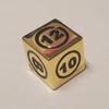 1x Command Zone Metal Dice, Gold Color/for Commander EDH Tiny Leaders Magic: The Gathering MTG Die view 1
