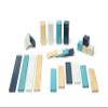 24 Piece Tegu Magnetic Wooden Block Set, Blues, 1-99 years old view 3