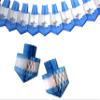 3-piece Hanukkah Garland & Dreidel Decoration Set - One 12 Foot Garland and Two 11 Inch Dreidels (Blue/White) view 1