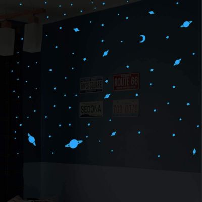 Universe Sticker 150 Blue Glow in The Dark Stars and Planets