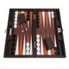13-inch Premium Backgammon Set - Travel Size - Dark Brown Board view 3