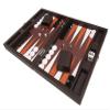 13-inch Premium Backgammon Set - Travel Size - Dark Brown Board view 4
