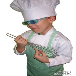 Chefskin Chef Set Kids Children Chef Jacket + Apron +Hat , Halloween, Christmas, School
