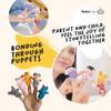 20-Piece Story Time Finger Puppets Set - Cloth Velvet Puppets - 14 Animals and 6 People Family Members view 4