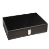 13-inch Premium Backgammon Set - Travel Size - Black Board, White and Scarlet Red Points view 2