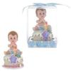 Baby Sitting on Cake Poly Resin in Gift Box - Pink, CASE OF 48 view 1