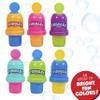 Little Kids Fubbles No-Spill Mini Bubble Tumbler (3 Pack), Multi (99630) view 3