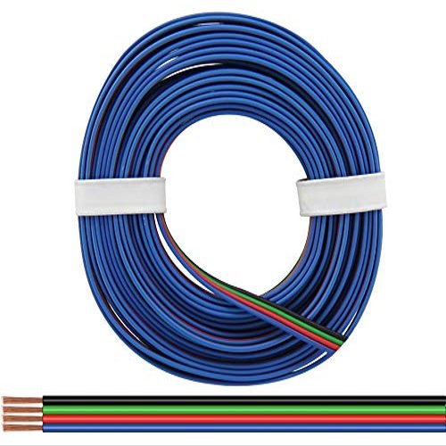 Donau Elektronik 419-005 Quadrup Wire 5 m for RGB LED Stripes, Multi-Colour