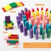 Lewo Wooden Stacking Board Games Building Blocks for Kids Boys Girls- 48 Pieces view 4