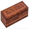 Bello Collezioni - Via Prato Luxury Double Six Black Professional Jumbo Size Tournament Dominoes Set from Italy in a Briarwood Case view 3