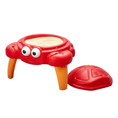 Step2 Crabbie Sand Table, Kids Sand Activity Sensory Table, 4 Piece Accessory Kit, Toddler Summer Outdoor Toys, Ages 1.5 - 6 Years Old