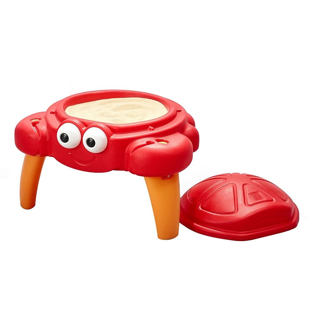 Step2 Crabbie Sand Table, Kids Sand Activity Sensory Table, 4 Piece Accessory Kit, Toddler Summer Outdoor Toys, Ages 1.5 - 6 Years Old
