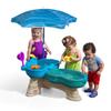 Step 2 Spill & Splash Seaway Water Table for Kids, Two-Tier Outdoor Kids Water Sensory Table with Umbrella, Ages 1.5+ Years Old, 11 Piece Water Toy Accessories view 1