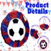 APINATA4U 16" Soccer Ball Pinata - Kick Off Your Soccer Party with Vibrant Red and Blue Soccer Theme Supplies - Perfect for Soccer Birthday Celebrations! view 3