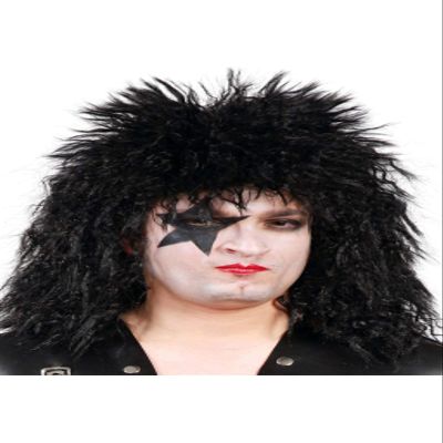 Guirca Fiestas GUI4799 Black Rock Star Wig (Box Container)