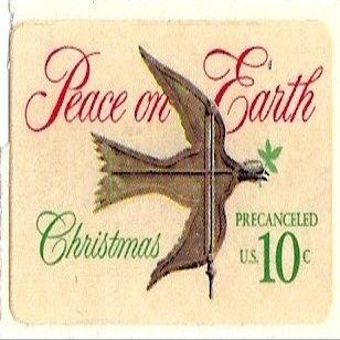 1974 Precanceled Peace On Earth Christmas Postage Stamp 10 Cents MNH Scott 1552