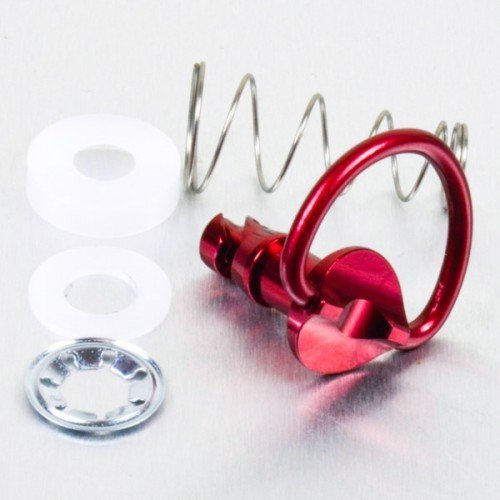 Tornillo rpido de Aluminio 1/4 de vuelta Pro-Bolt 17mm rojo LQRCLIP17R
