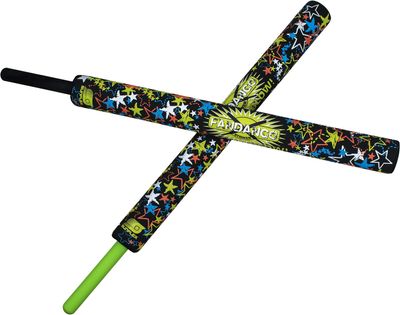 Fandango Striker Sticks - Foam Sparring Sticks for Athletic Training Workout and Recreational Use - Outdoor Sports Activity Game - Set of Two with Storage Drawstring Bag Included