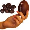 12-Pack Mini Foam Footballs - Stress Relief Squeeze Balls for Adults - Hand Grip Exercise & Wrist Therapy Tool - Sports Themed Office Desk Accessory & Game Day Decorations (3.5 Inch) view 1
