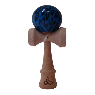 Black/Blue Leopard Kendama