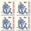 1968 US Postage Stamp Law And Order 6 Cents Block Of 4 Stamps Scott #1343 view 1