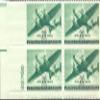 1941 US Air Mail Postage Stamp 20 Cent Plate Block MNH Scott #C29 view 1