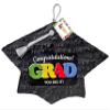 2025 Congrats Grad Graduation Cap Pinata Congratulations Grad You Did it! Graduation Party Supplies Decoration view 1