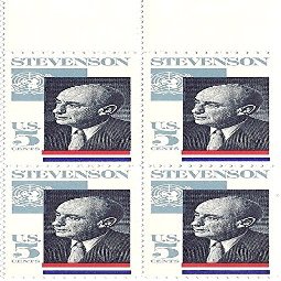 1965 Stevenson 5 Cent US Postage Stamp Block Of 4 MNH Scott #1275