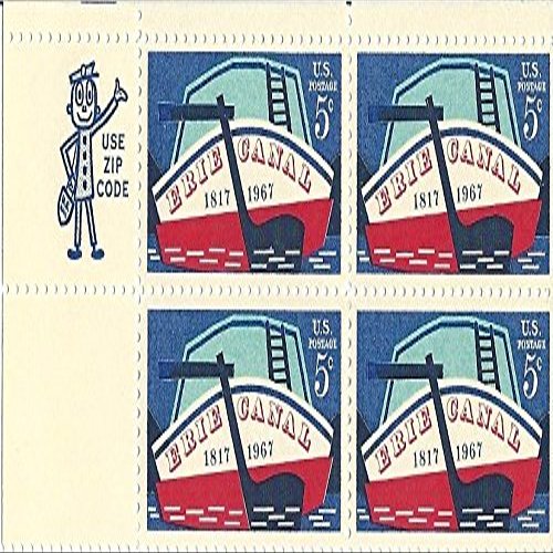 1967 Erie Canal 5 Cent US Postage Stamp Block Of 4 MNH Scott #1325