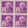 1946 US Postage Stamp 3 Cent Edison Block Of 4 MNH Scott #945 view 1