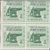 1961 Fort Sumter 4 Cent US Postage Stamp Block Of 4 MNH Scott #1178 view 1