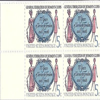 1966 Women's Clubs 5 Cent US Postage Stamp Block Of 4 MNH Scott #1316
