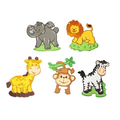 10 (5 Styles) Foam Jungle Animals 8" Tall Baby Shower Birthday Noah's Ark Theme Decoration
