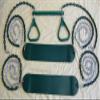 2 Belt Swings + Trapeze Bar (Green Swing Kit) view 1
