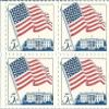 1962 US Postage Stamp 5 Cent 50 Star Flag Block Of 4 Scott #1208 view 1
